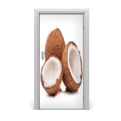 Naklejka na drzwi do domu samoprzylepna Kokos
