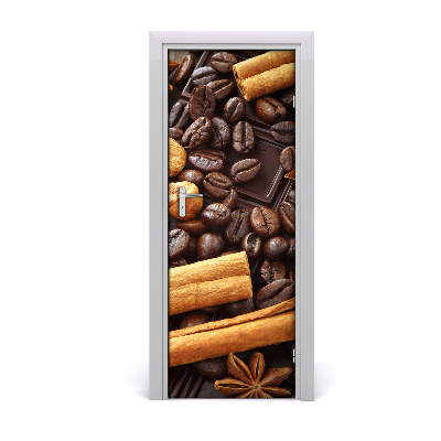 Naklejka na drzwi samoprzylepna Gorzka czekolada