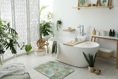 Antypoślizgowy dywanik łazienkowy Liście rośliny