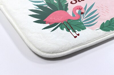 Dywanik do łazienki Flamingi Ptaki
