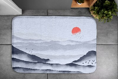 Antypoślizgowy dywanik łazienkowy Wschód słońca