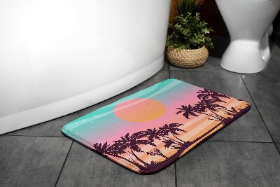 Antypoślizgowy dywanik łazienkowy Tropikalna plaża