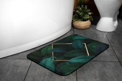 Antypoślizgowy dywanik łazienkowy Tropikalne liście