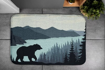 Dywanik łazienkowy antypoślizgowy Niedźwiedź Las