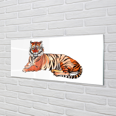 Obraz akrylowy Malowany tygrys