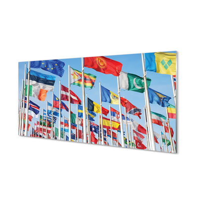 Obraz akrylowy Dużo flag