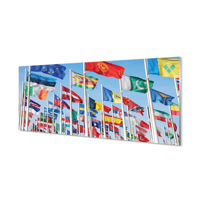 Obraz akrylowy Dużo flag
