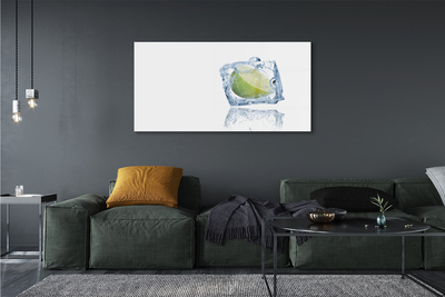 Obraz akrylowy Kostka lodu limonka