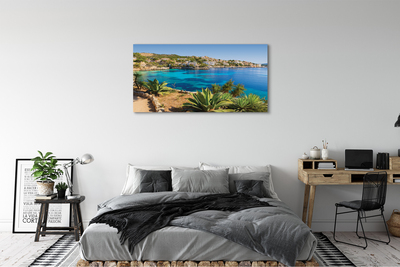 Obraz na płótnie Hiszpania Wybrzeże miasto morze