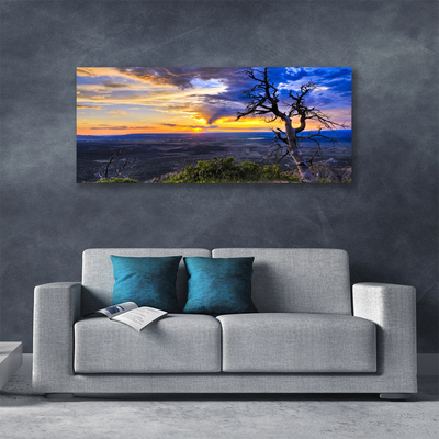 Obraz Canvas Drzewo Zachód Słońca
