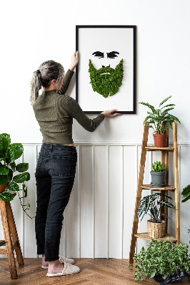 Obraz z mchem Hipster z brodą