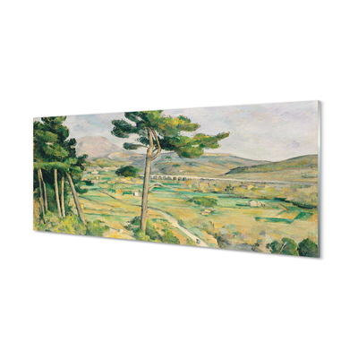 Obraz na szkle Góra Św. Wiktorii i wiadukt w dolinie rzeki Arc - Paul Cézanne