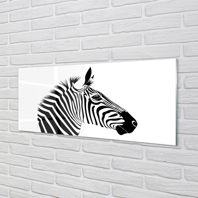 Szklany Panel Ilustracja zebry