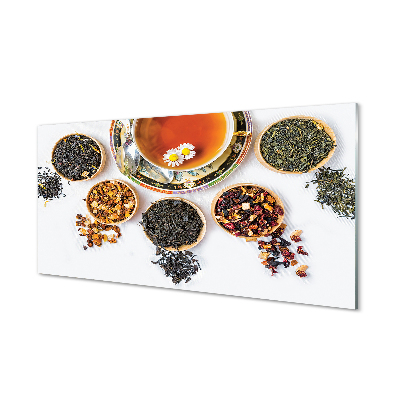 Szklany Panel Herbata ziołowa