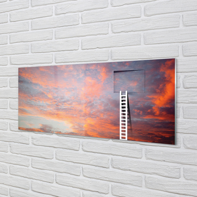 Panel Szklany Drabina niebo zachód słońca
