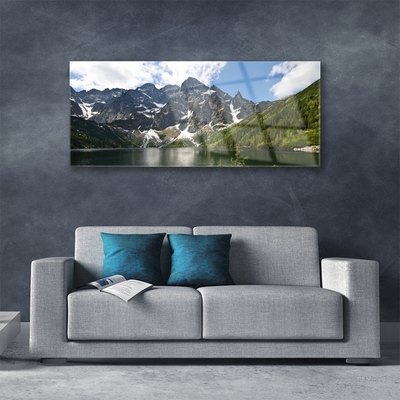 Obraz Akrylowy Góra Jezioro Las Krajobraz