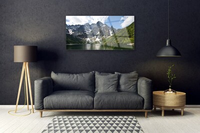 Obraz Akrylowy Góra Jezioro Las Krajobraz