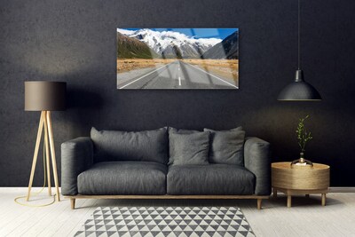 Obraz Akrylowy Droga Góry Śnieg Krajobraz
