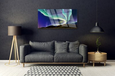 Obraz Akrylowy Zorza Polarna Krajobraz