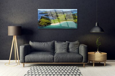 Obraz Akrylowy Morze Plaża Las Krajobraz