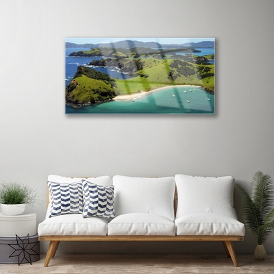 Obraz Akrylowy Morze Plaża Las Krajobraz
