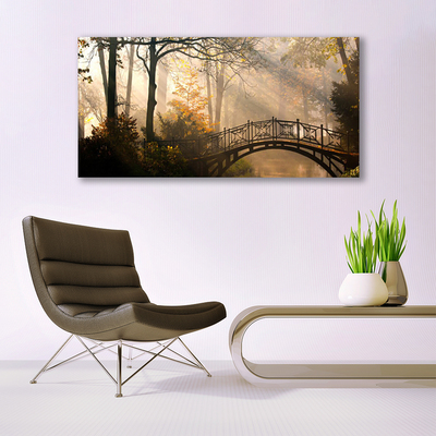 Obraz Akrylowy Las Most Architektura