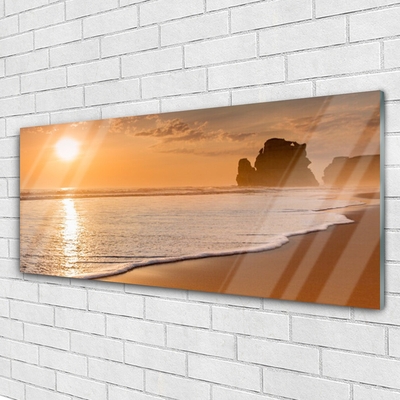 Obraz Akrylowy Morze Plaża Słońce Krajobraz