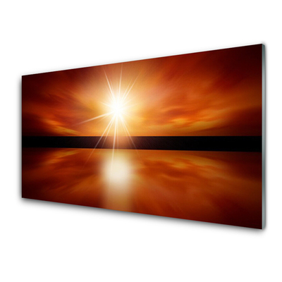 Obraz Akrylowy Słońce Niebo Woda Krajobraz