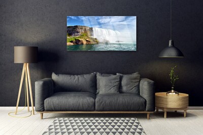 Obraz Akrylowy Wodospad Morze Przyroda