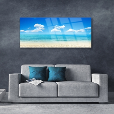 Obraz Akrylowy Morze Błękitne Niebo
