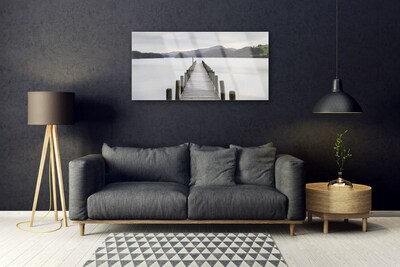 Obraz Akrylowy Morze Most Architektura