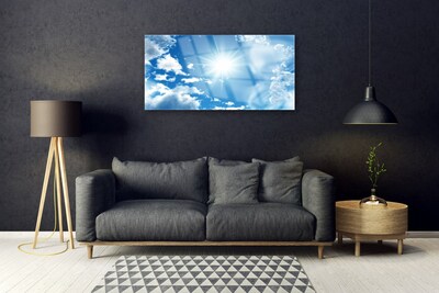 Obraz Akrylowy Słońce Chmury Niebo Błękit