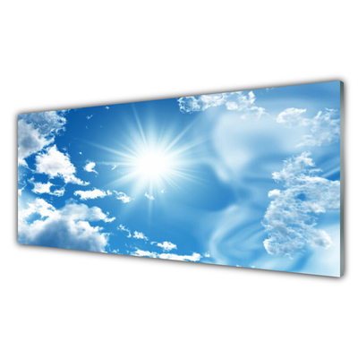 Obraz Akrylowy Słońce Chmury Niebo Błękit