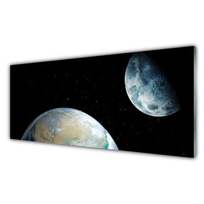 Panel Kuchenny Księżyc Ziemia Kosmos