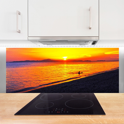 Panel Kuchenny Morze Słońce Plaża Krajobraz