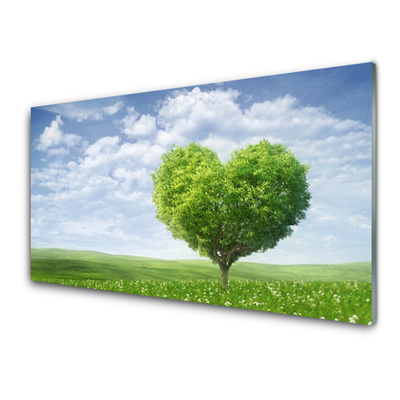 Panel Szklany Drzewo Serce Przyroda
