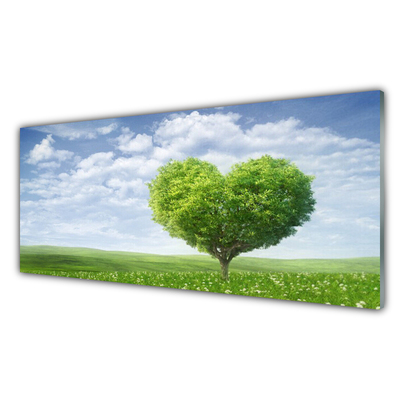 Panel Szklany Drzewo Serce Przyroda