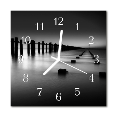 Zegar ścienny kwadrat Morze