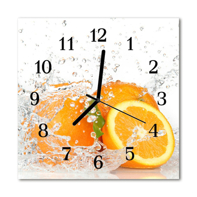 Zegar ścienny kwadrat Pomarańcze