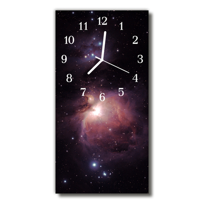 Zegar Szklany Pionowy Wszechświat Kosmos galaktyka