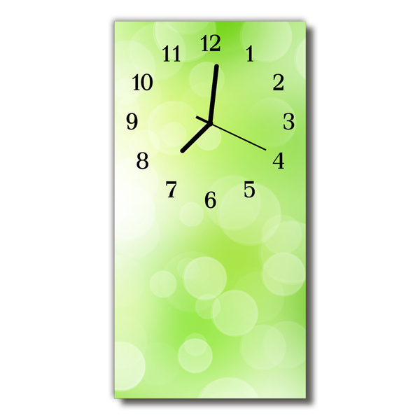 Zegar Szklany Pionowy Sztuka Światło zielony