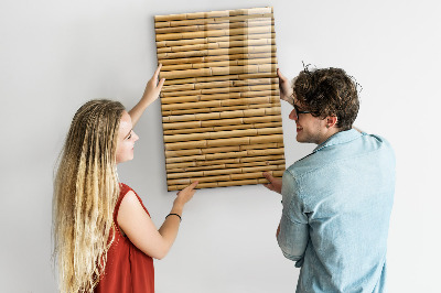 Tablica magnetyczna na magnesy na ścianę Bambus